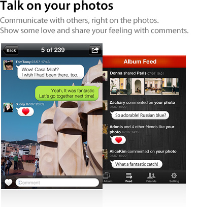 Talk on your photos